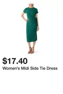 Belk Women's Midi Side Tie Dress offer
