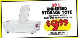 Ollie's 30 L. UNDERBED STORAGE TOTE offer