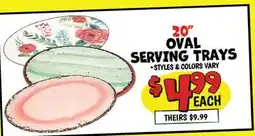 Ollie's 20 OVAL SERVING TRAYS offer