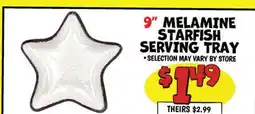 Ollie's 9 MELAMINE STARFISH SERVING TRAY offer