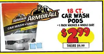 Ollie's ARMORALL CAR WASH PODS offer