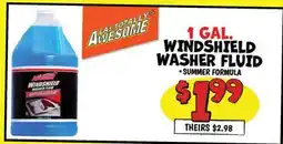 Ollie's 1 GAL. WINDSHIELD WASHER FLUID offer