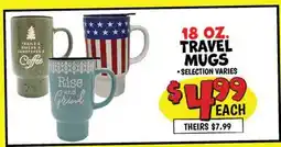 Ollie's 18 OZ. TRAVEL MUGS offer