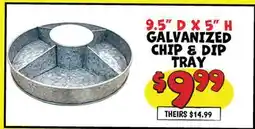 Ollie's 9.5 DX 5 H GALVANIZED CHIP & DIP TRAY offer