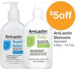 Kinney Drugs Amlactin skincare offer