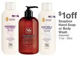 Kinney Drugs Soapbox hand soap or body wash offer