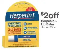 Kinney Drugs Herpecin-l lip balm offer