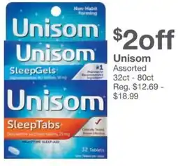 Kinney Drugs Unisom offer