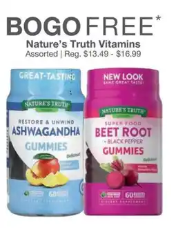 Kinney Drugs Nature's Truth Vitamins offer