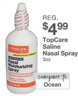 Kinney Drugs Topcare saline nasal spray offer