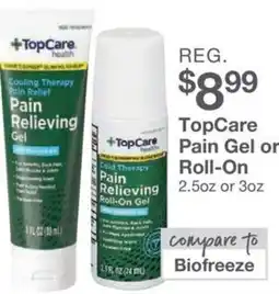 Kinney Drugs Top care pain gel or roll-on gel offer