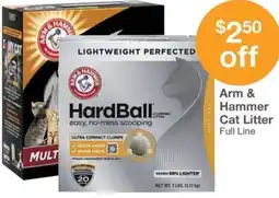 Kinney Drugs Arm & hammer cat litter full line offer