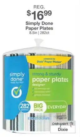Kinney Drugs Simply done paper plates offer