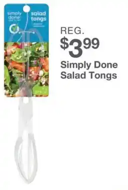 Kinney Drugs Simply done salad tongs offer
