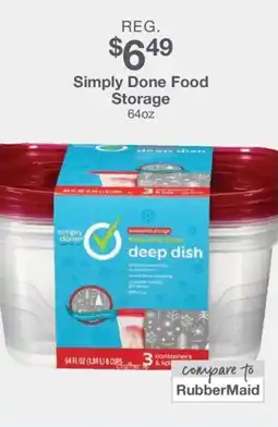 Kinney Drugs Simply done food storage offer