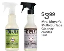 Kinney Drugs Mrs. meyer's multi-surface cleaner offer