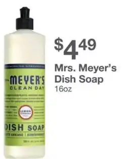Kinney Drugs Mrs. meyer's meyer's dish soap offer