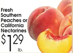 Family Fare Fresh southern peaches or california nectarines offer