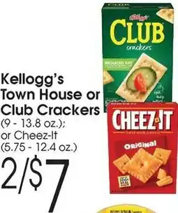 Family Fare Kellogg's town house or club crackers offer