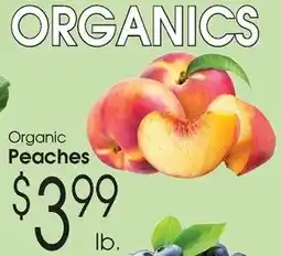 Family Fare Organic peaches offer