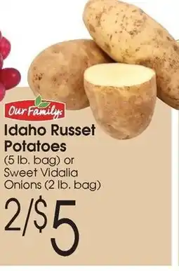 Family Fare Idaho russet potatoes offer