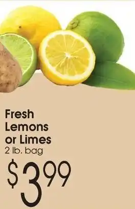 Fresh lemons or limes