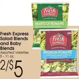 Family Fare Fresh express salad blends and baby offer