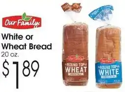 Family Fare White or Wheat Bread offer