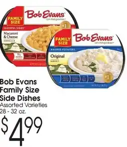 Family Fare Bob evans family size side dishes offer