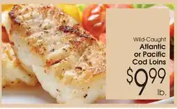 Family Fare Wild-caught atlantic or pacific cod loins offer