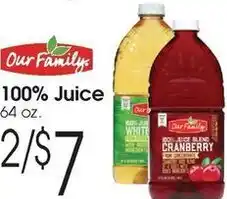 Family Fare 100% juice offer