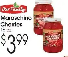 Family Fare Maraschino cherries offer