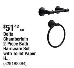 The Home Depot Chamberlain 2-Piece Bath Hardware Set with Toilet Paper offer