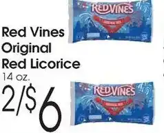 Family Fare Red vines original red licorice offer