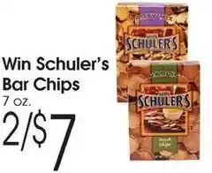 Family Fare Win Schuler's Bar Chips offer