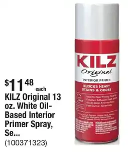 The Home Depot KILZ Original 13 oz. White Oil- Based Interior Primer Spray, Se... offer
