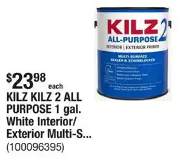 The Home Depot KILZ KILZ 2 ALL PURPOSE 1 gal. White Interior/ Exterior Multi-S... offer