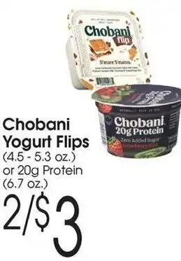 Family Fare Chobani yogurt flips offer