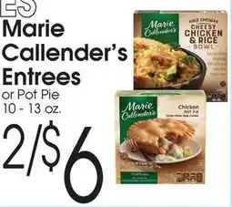Family Fare Marie callender's entrees offer