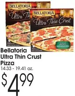 Family Fare Bellatoria ultra thin crust pizza offer
