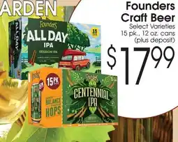 Family Fare Founders craft beer offer