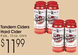Family Fare Tandem ciders hard cider offer