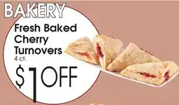 Family Fare Fresh baked cherry turnovers offer