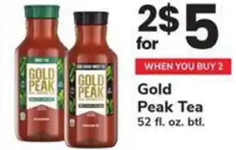 Safeway Gold peak tea offer