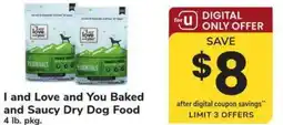 Safeway I and love and you baked and saucy dry dog food offer