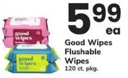 Safeway Good wipes flushable wipes offer
