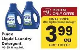 Safeway Purex liquid laundry detergent offer