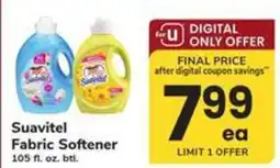 Safeway Suavitel fabric softener offer