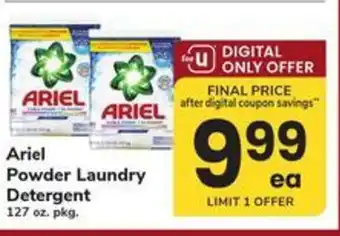 Safeway Ariel powder laundry detergent offer