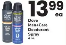 Safeway Dove men+care deodorant spray offer